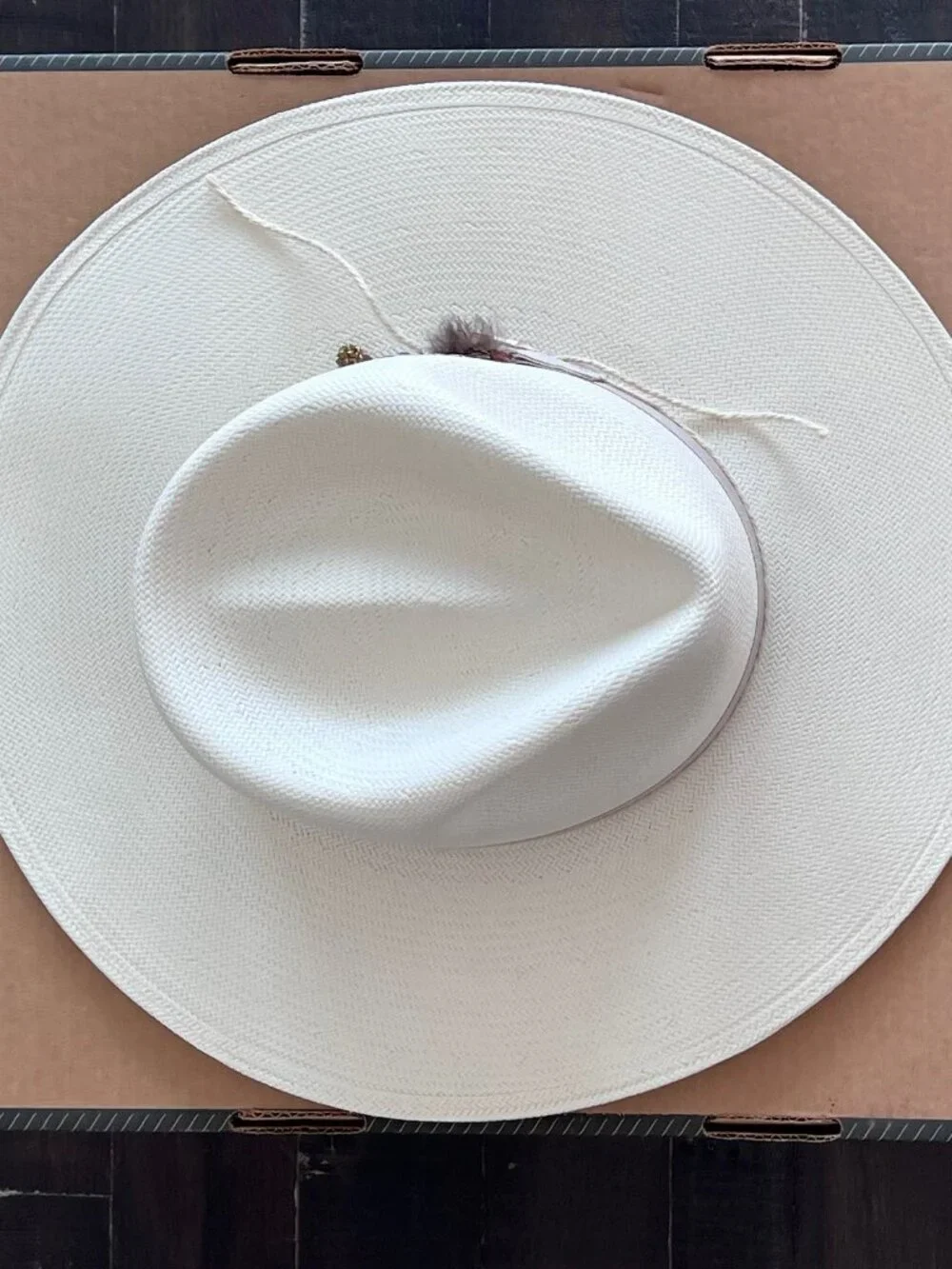 Stetson JW Marshall Shantung Straw Western Hat - Picture 5 of 11